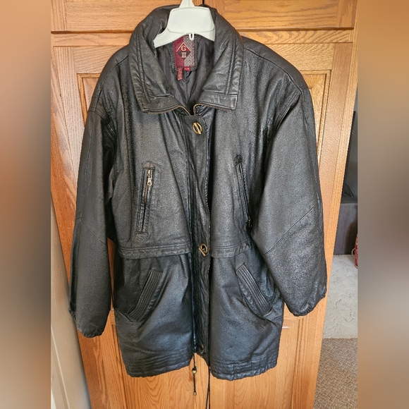G III Jackets & Blazers - Vintage Women's Black Leather Coat